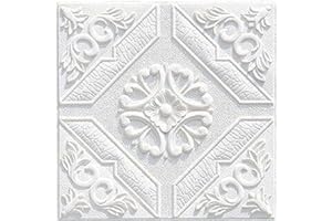 HOHOVYVY 10PCS 3D Foam Wall Tiles Wall Stickers Tile Brick Wall Sticker Self Adhesive Waterproof Foam Panel Home DIY Decor Ceiling Tiles Self Adhesive