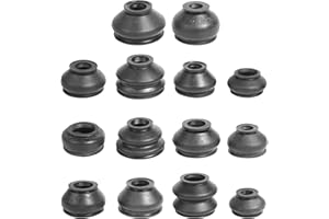 Flaconi 14PCS Cubierta Antipolvo de Rótula para Automóvil,Cubierta Antipolvo de Goma con Cabeza esférica Universal,Automóvil Cubierta De Polvo De Rótula,Adecuado para la Mayoría de los Vehículos