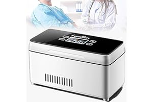 Hcosmy Portable Insulin Cooler Refrigerated Box USB Mini Medicine Refrigerator Portable Insulin Cooler Box Car Small Refrigerator Mini Cold Boxes,1 Battery&bag, for Car, Travel, Home