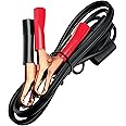 Battery Tender 081-0069-4 Alligator Clips with Black 2-Pin Quick Disconnect Plug