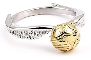 THE CARAT SHOP Harry Potter Anillo de metal dorado con caja de regalo.