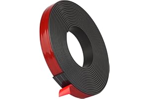 AXFEE AFXEE Bande Magnétique Autocollante, 4M Bande Magnétique Autocollante Forte avec Adhésive, 1.5CM x 1.5MM Bandes Souple Aimantée Magnétiques Autocollantes pour Aimants, Organiser, Présenter