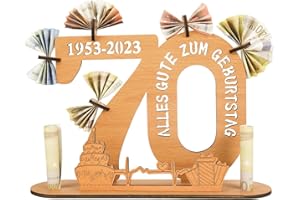 Alftek 70 Geburtstag Mann 70. Geburtstag Frau Geschenk zum 70 Geburtstag Mann Geschenk 70 Geburtstag Mann deko 70 Geburtstag Frau, Wooden Sign Guest Book Birthday, Dekoration Geburtstagsgeschenk