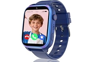 ELEJAFE Reloj Inteligente Niño, 4G Smartwatch Niños con GPS y Llamadas, SOS, Chat de Voz, Videollamada, Modo Escuela, IP68 Impermeable, Despertador, Cámara, Juegos, Reloj Niños Regalo para Niñas y niños