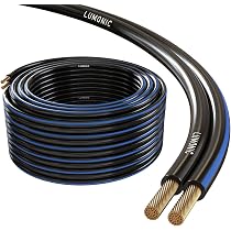 Cavo Per Altoparlanti Lumonic – 5m Trasparente, 2x1.5mm² CCA, Marcatura Blu, Per HiFi E Cinema