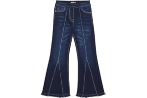 A2Z 4 Kids Girls Denim Jeans Comfort Stretchy Jeggings Flared Bell Bottom Pants Lightweight Trousers Trendy Fashion Summer Jeans for Children New Age 5-14 Years