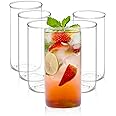 AGARO Elite 340 ml Glasses Set of 6, Transparent Drinking Water Glass Set, Borosilicate Glass Tumbler for Water, Cold Drink, Juice, Flame Proof, Microwave & Dishwasher Safe, for Daily Use & Gifting