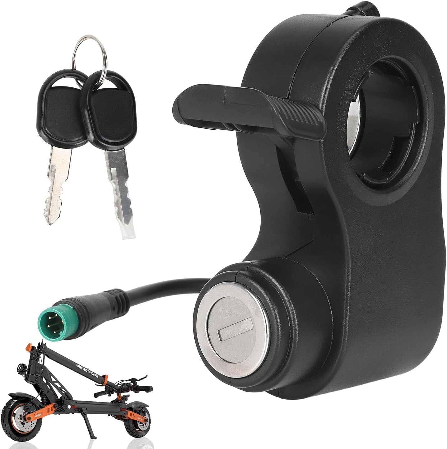 ulip Cerradura de puerta para scooter eléctrico Kukirin G2 Max, G2 Pro, G2 Pro DB, 5 pines, interruptor de arranque, acelerador con cerraduras