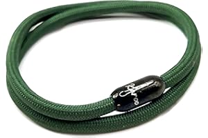 KAROO EARTH JEWELLERY Rope Bracelet | Unisex Braided Paracord Nautical Double Wrap Bracelet with strong Magnetic Clasp | Waterproof surfer bracelet