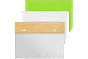 Vicloon Utensile da Cucina Rotelle Tagliapizza, Rotelle Tagliapizza, per Pizza (3 pezzi - (manico rettangolare in legno + 2 in plastica))