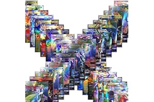 LDDYKZY Carte Or (Version Allemande), 55 Cartes Collectionner Gold Cartes Rare TCG Deck Box, Cartes à Collectionner for Kids and Collectors Christmas Birthday Gifts, Pas De Répétition, Non Originale(Noir)