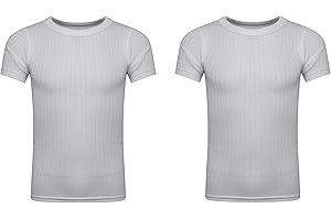 SOFTY® Unisex Children Kids Thermal Underwear Short Sleeve T-Shirt Top 2 Piece Pack