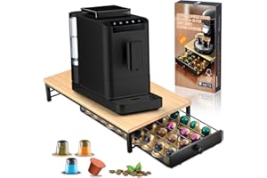 Vautvis 40 Porte Capsules, Tiroir à Capsules de Café Pour Nespresso, Tiroir Dosettes Organisateur De Capsules Capsule De Café Pour Le Stockage, Porte Dosette Capsules Pour Maison, Bureau