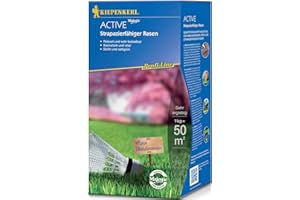 Kiepenkerl Profi-Line Active Strapazierfähiger Rasen 661202, 1 kg für 50 m² - Robust und sehr belastbar - Keimstark und Vital - Dicht und sattgrün - Rasensamen, Sport und Spielrasen, Rasenteppich