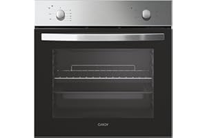 Candy Smart FCS 100 X/E, Electric Oven, 70L, Cooling Fan, Water Cleaning Cuba, 4 Functions, 2 Mechanical Controls, Detachable Double Glass Door, Class A, Stainless Steel