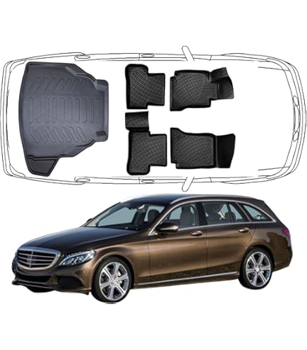AMG floor mats set C-Class Cabrio A205 Coupé C205 black