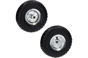 AB TOOLS-TOOLZONE 10" Pneumatic Sack Truck/Trolley/Garden Cart Wheel (Pair) TE368