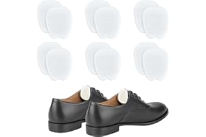 NICENEEDED 6 par de Almohadillas de Fieltro para Lengua, Cojín Adhesivo para Lengua, Zapatos Suaves Antideslizantes Blancos Insertos Almohadillas para Pies Cojines Metatarsianos