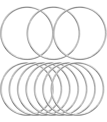 Anelli Metallici Per Acchiappasogni Fai Da Te, 4 Pezzi A Forma Di Luna, Colore Oro - Decorazioni Creative - 5