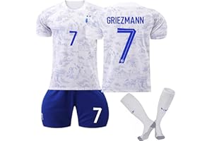 CHMORA PSG Maillot de Foot Enfant et Homme 22/23 Nouveau Equipe de Paris Football, Nr.10 Soccer Jersey Ensemble Sport Garcon Tee Shirt, Football Ensemble Garçons, Short et Chaussettes PSG Vêtements