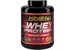 KINGNUTRITION 100% Whey Protein King Nutrition Proteina Concetrada (Fresa, 2000gr)