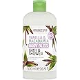 Creightons Body Bliss Vanilla and Macadamia Bath and Shower Gel (500ml) – Natural Vanilla Extract. 100% Vegan. Cruelty Free. 90% Naturally Derived Ingredients
