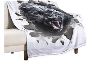 ECWECC Leopard filt 80 x 130 cm mjuka filtar och överkast gepard djur för barn fluffig tät mjuk varm luddig för sovrum vardag