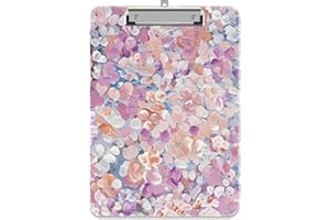 Piasoenc Cartellina portablocco in plastica, 31,5 x 22,5 cm, formato A4, formato lettera rigida, con clip in metallo, per infermieri, studenti, ufficio