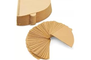 VOSS Coffee Paper Filters size Disposable V60 Cone Unbleached Brown Paper Drip Coffee Maker (100 Pieces)