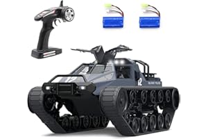 Mostop Mando a Distancia Crawler High Speed Tank Offroad 4WD RC Coche 2,4 GHz Army Truck 1/12 Drift Tank para Niños Adultos, Rojo, SG-1203