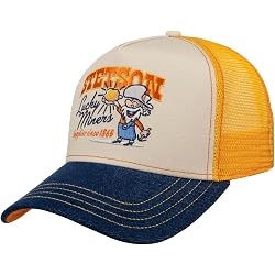 Casquette Trucker Stetson X The Feebles - Snapback Mesh - Taille Unique (55-59 Cm) - Design Artistique Et Coloré