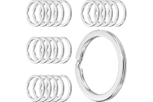 30 stycken nyckelringar 25 mm nyckelring runda platta nyckelringar i rostfritt stål nyckelring ring