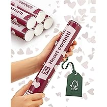 4 cannoni per coriandoli, 30 cm, colorati, biodegradabili, per feste di matrimonio, compleanno, baby shower, carnevale, accessori per feste (colorati) (nero