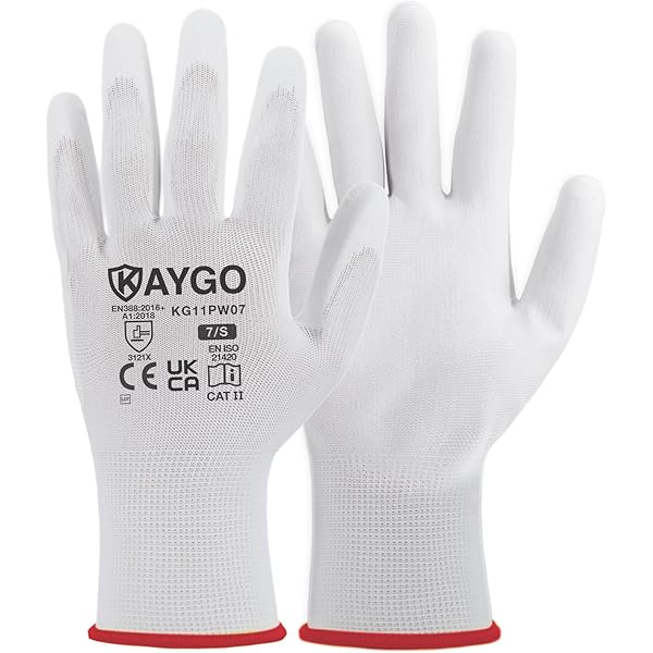 Gebol Multi Flex Touch - Gants De Travail Pour écran Tactile - Gants En Nitrile Avec Picots Pour Homme Et Femme - Taille M (taille 8) - Gris - 1 Paire