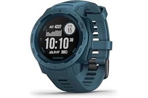 Garmin Instinct Lakeside Blue Sportwatch GPS, Regular, Blu