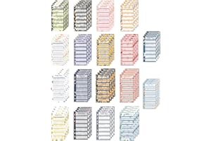HUVZOR 72 pièces Accessoires de Planificateur Budgétaire Budget A6 Cartes de Résumé de Plan de Trésorerie en Papier Portable Planificateur Organisateur Budget