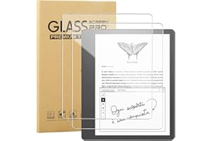 KUSINHOKA Protector de Pantalla para Kindle Scribe 2022 (10.2 Pulgadas), [2 Pack] Cristal Templado Película Anti-arañazos, Alta Dureza HD Transparente Vidrio Templado para Kindle Scribe 2022