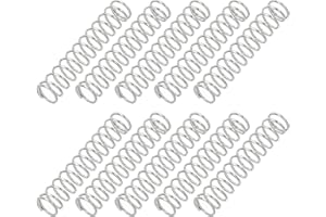 PATIKIL Resorte de Compresión, 0.8mm de Diámetro de Alambre x 8mm de Diámetro Exterior x 40mm de Longitud, 10 Piezas de Acero Inoxidable 304 Muelles de Compresion Mecánica