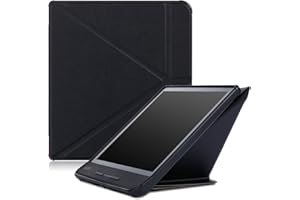 Kepuch Custer Funda para Kobo Forma 2018,Slim Smart Cover Fundas Carcasa Case Protectora de PU-Cuero para Kobo Forma 2018 - Negro