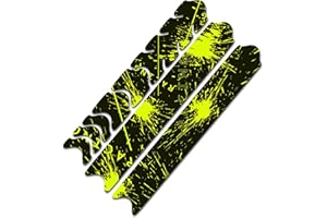 AlphaShield Protector de cuadro de bicicleta con puntales de cadena, lámina protectora adhesiva para marco de bicicleta MTB BMX R161 (03 Racing amarillo neón)