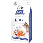 Brit Care Gentle Digestion &amp; Strong immunity, Yavru Kediler İ&ccedil;in, Tahılsız, Hipoalerjenik, Taze Somon Balıklı Kuru Mama, 7 kg