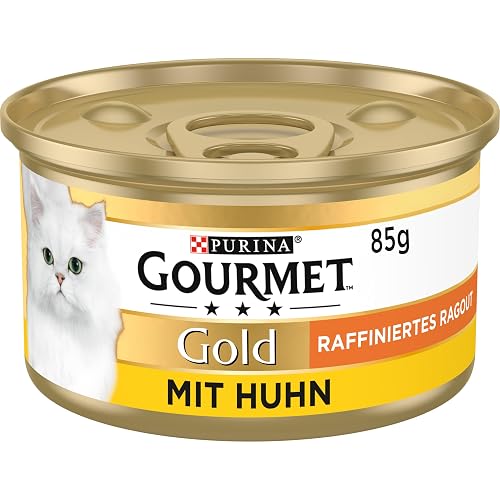 PURINA GOURMET Gold Refined Ragout Wet Cat Food, Various Varieties, 12 Pack (12 x 85 g)