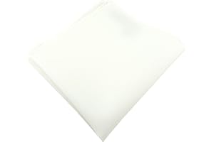 TigerTie - Pochette de poche de qualité supérieure en 100 % coton uni - Pochette de 26 x 26 cm