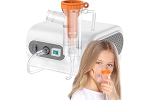 Sakmot Nebuliser Machine for Adults and Kids, Portable Compact Compressor System Jet Nebulizer with a Set of Kits for Home Daily Use