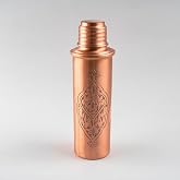 DMT COPPER El İşlemeli Bakır Su Matarası, 800ml Hacimli, 25cm Y&uuml;kseklik, &Ouml;zel Kutu Hediyeli, Dekoratif Motifli, BPA İ&ccedil;ermeyen
