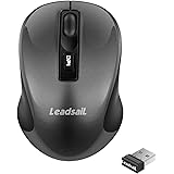 Wireless Mouse for Laptop Silent Cordless 2.4G USB Mini Mouse Wireless Optical Ambidextrous Computer Mobile Mouse, 1600DPI wi