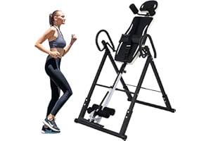 ‎ZELUS ZELUS Inversionsbank Klappbar Inversionstisch mit Verstellbarer Kopfstütze Schwerkrafttrainer mit 4 Inversionswinkeln 150 kg Bauchtrainer