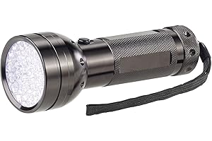 Lunartec Lampe de poche UV et testeur de billets nomade 2 en 1 à 51 LED