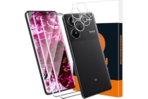 Carantee 2+2 Stück Schutzfolie für Panzerglas für Xiaomi Redmi Note 13 Pro Plus 5G, Sensitive Touch, 9H Härte Schutzglas, Kamera Schutzfolie, 3D Runde Kanten, HD Redmi Note 13 Pro Plus Displayschutz