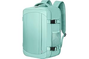 Ltemziiy Mochila Viaje Cabina Avion 40x20x25 para Ryanair, Bolsa de Equipaje de Mano Mochila de Cabina Travel Backpack Tamaño 20L - Verde